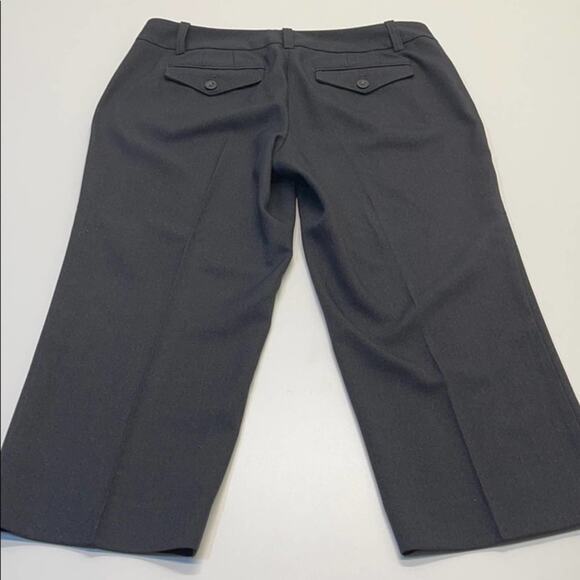 ANN TAYLOR Womens 10 Charcoal Gray Capri Pants - Picture 4 of 4